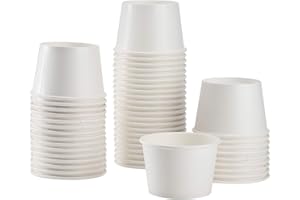 Karat [8oz - 1000 ct] Paper Ice Cream Cups & Soup Bowls for Hot/ Cold Food - Ideal for Soup, Ice Cream, Gelato, Yogurt and Snacks - White (C-KDP8W)