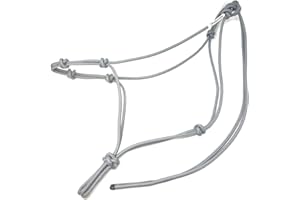 Knotty Girlz Horse Rope Training Halter - 4 Knot 1/4" Stiff Halter Cord - Used by Famous Trainers Multiple Sizes Multiple Colors