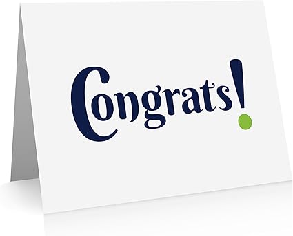 Congratulazioni Carte 12 Biglietti E Buste Vuoto Congrats Graduazione Cards Nuovo Lavoro Biglietti Di Auguri Amazon It Cancelleria E Prodotti Per Ufficio