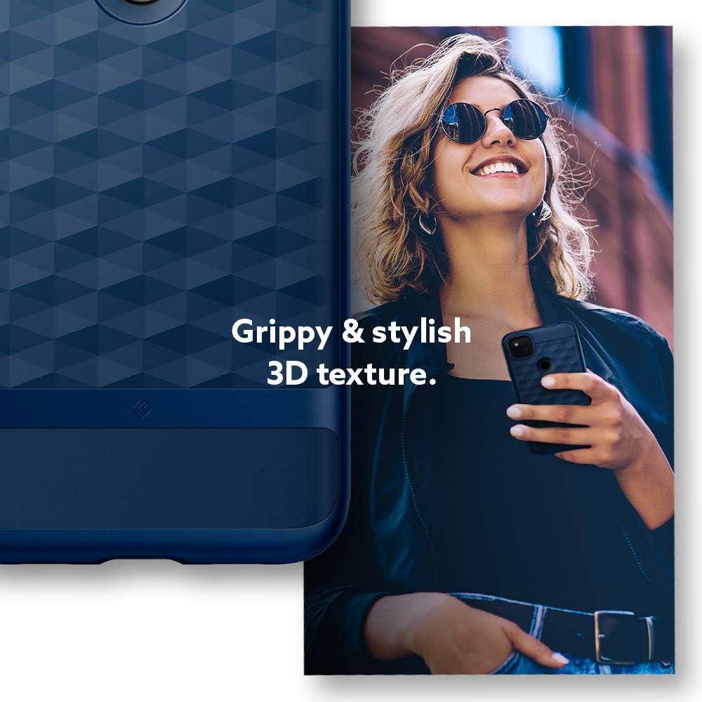 Amazon Caseology Google Pixel 4a ケース パララックス クラシックブルー Caseology 家電 カメラ