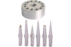 ShineNow Quality Replacement Soldering tip for WELLER WE1010NA WESD51 WES51 EC1201 PES50 PES51 ET Tip Series 6PCS Plus A Tip Holder