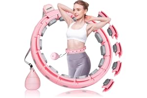 GAOKOWEI Smart Silent Weighted Hula Circle，Infinity Fitness Hoop for Adults Adjustable 30"-50" Exercise Hoop for Weight Loss，Hula Fitness Hoops Suitable for Women and Beginners