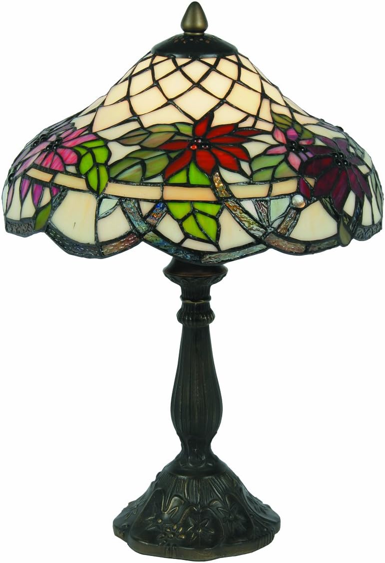 Oaks Lighting Adara Tiffany Table Lamp, 12inch Amazon.co.uk Lighting