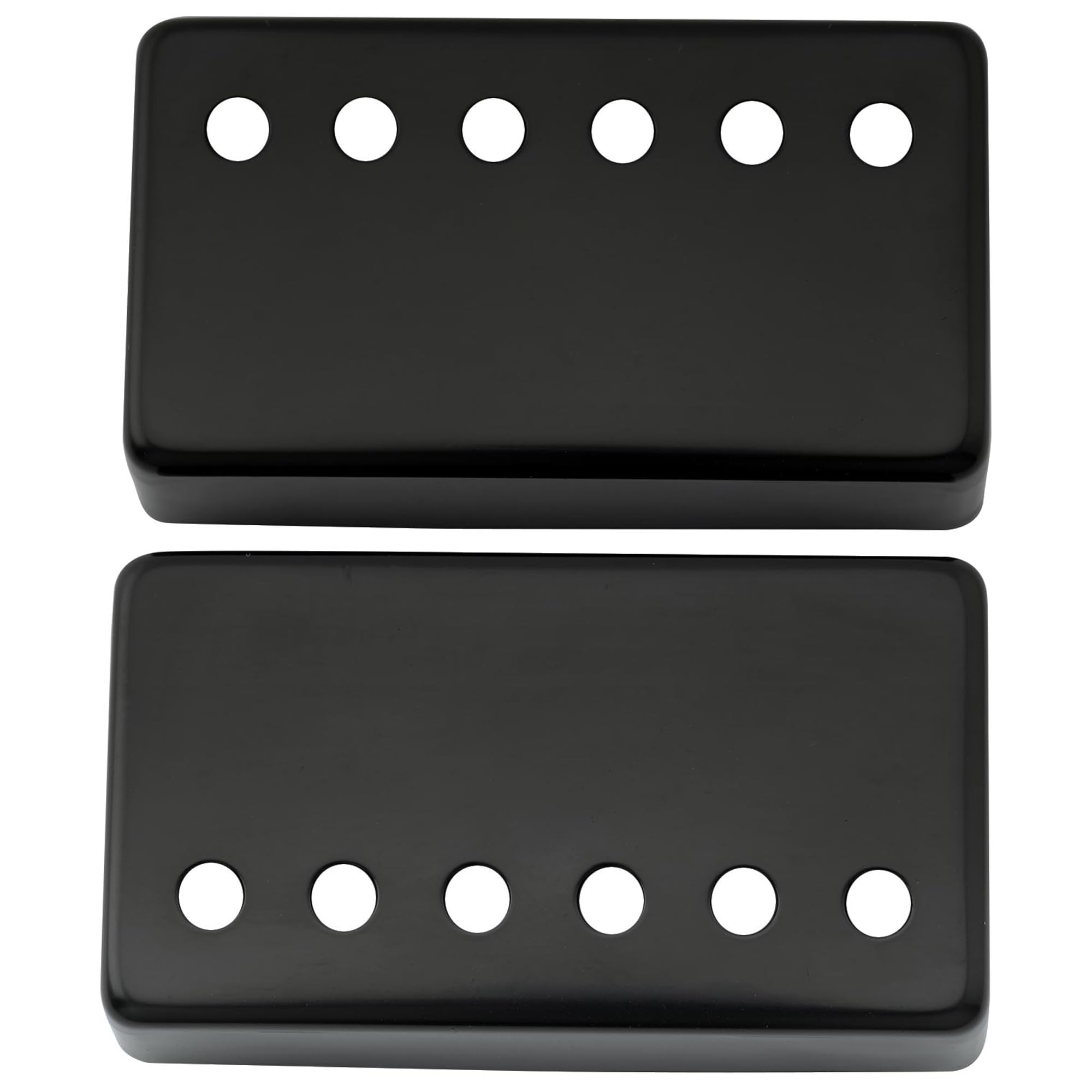 Musiclily 50mm Metal Humbucker Pickup Covers Bridge Pickup Frame for Electric Guitar, Black (2 Pieces) — image 1