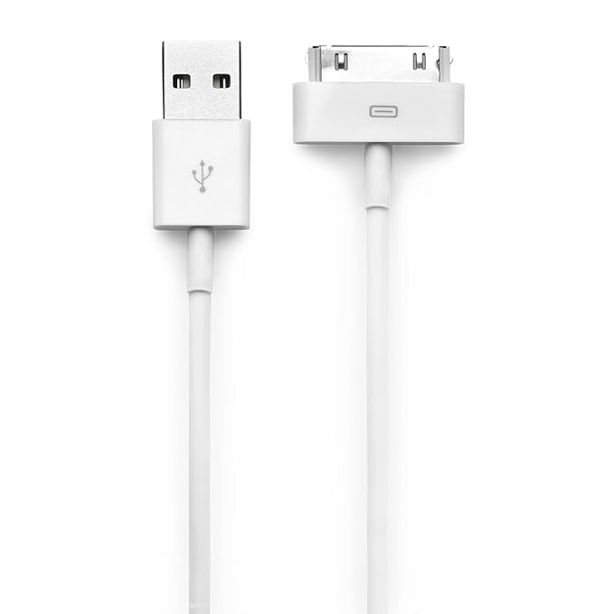 iprotect Original USB Ladekabel Datenkabel 1 Meter weiß für iPhone und iPod 4S 4 3GS Classic Touch Nano 3G 2G Photo Mini