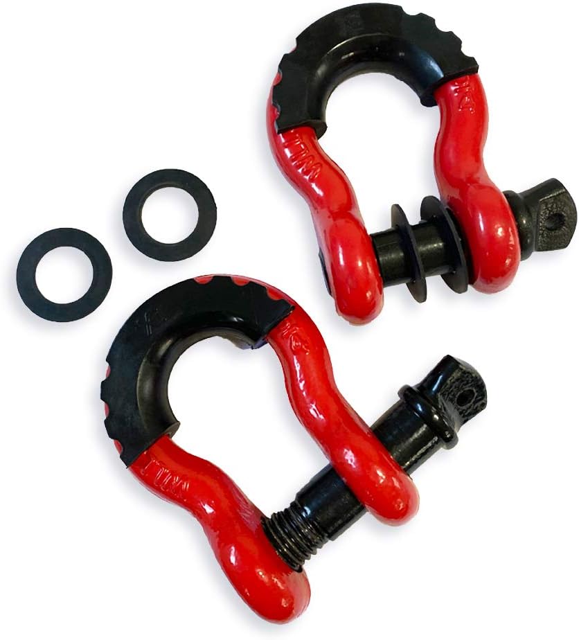 HOUERT DRing Shackle 3/4" 2 Pack Clevis Shackles Rugged 19