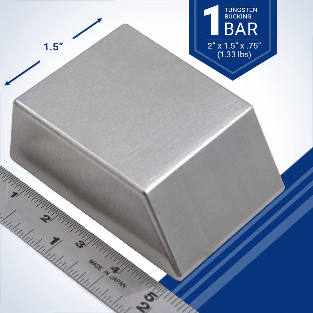 Tungsten Ergonomic Bucking Bar BB6 1.33 Lbs, Angled Face 3/4" X 1.5