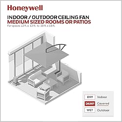Honeywell Ceiling Fans Inland Breeze, 52 Inch