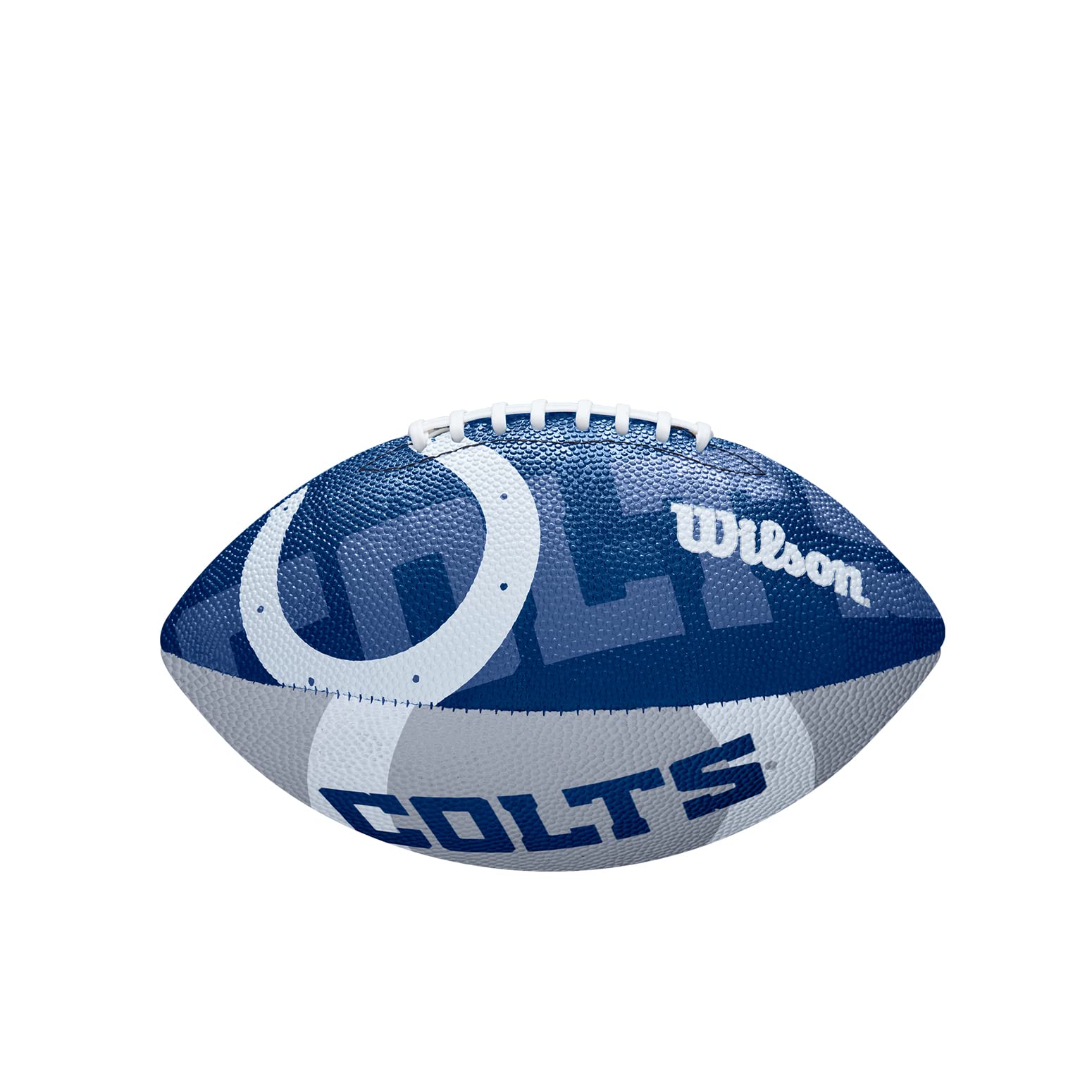 Wilson American Football NFL JR TEAM LOGO, Junior Size, Rubber,Blue / Grey
