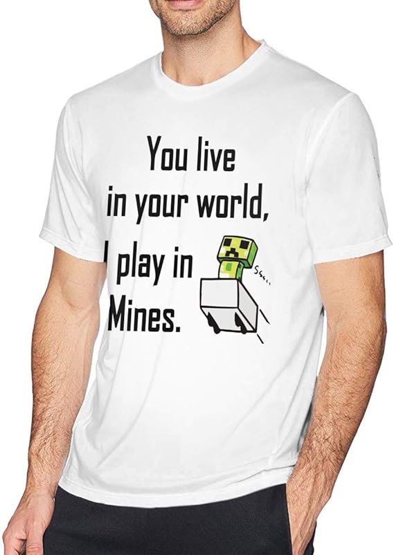 Amazon Co Jp 英字デザイン クリーパー マインクラフト アメカジ メンズ Tシャツ 半袖シャツ おしゃれ 丸首 トップス ランニング Uvカット 紫外線対策 ゆったり 快適 カジュアル 大きいサイズ 服 ファッション小物