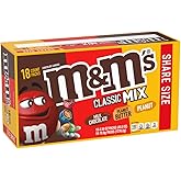 M&amp;M'S Milk Chocolate Candy Variety Pack, Bulk Candy Individually Wrapped 18 | Snack-ready chocolates, assorted candy, individually wrapped candy, peanut &amp; peanut butter, full size 2.5 oz bags