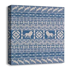 African Culture Pattern Painting Artwork for Home Framed