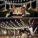 Joomer Solar String Lights Outdoor, 2 Pack Total 60 LED 40Ft Gazebo Lights Solar Powered with 8 Lighting Modes Waterproof for Garden Yard Porch Party Balcony (White)