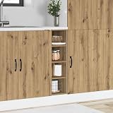 vidaXL Riga Artisan Oak Bottom Cabinet 20x44.5x81.5 cm Engineered Wood view 2