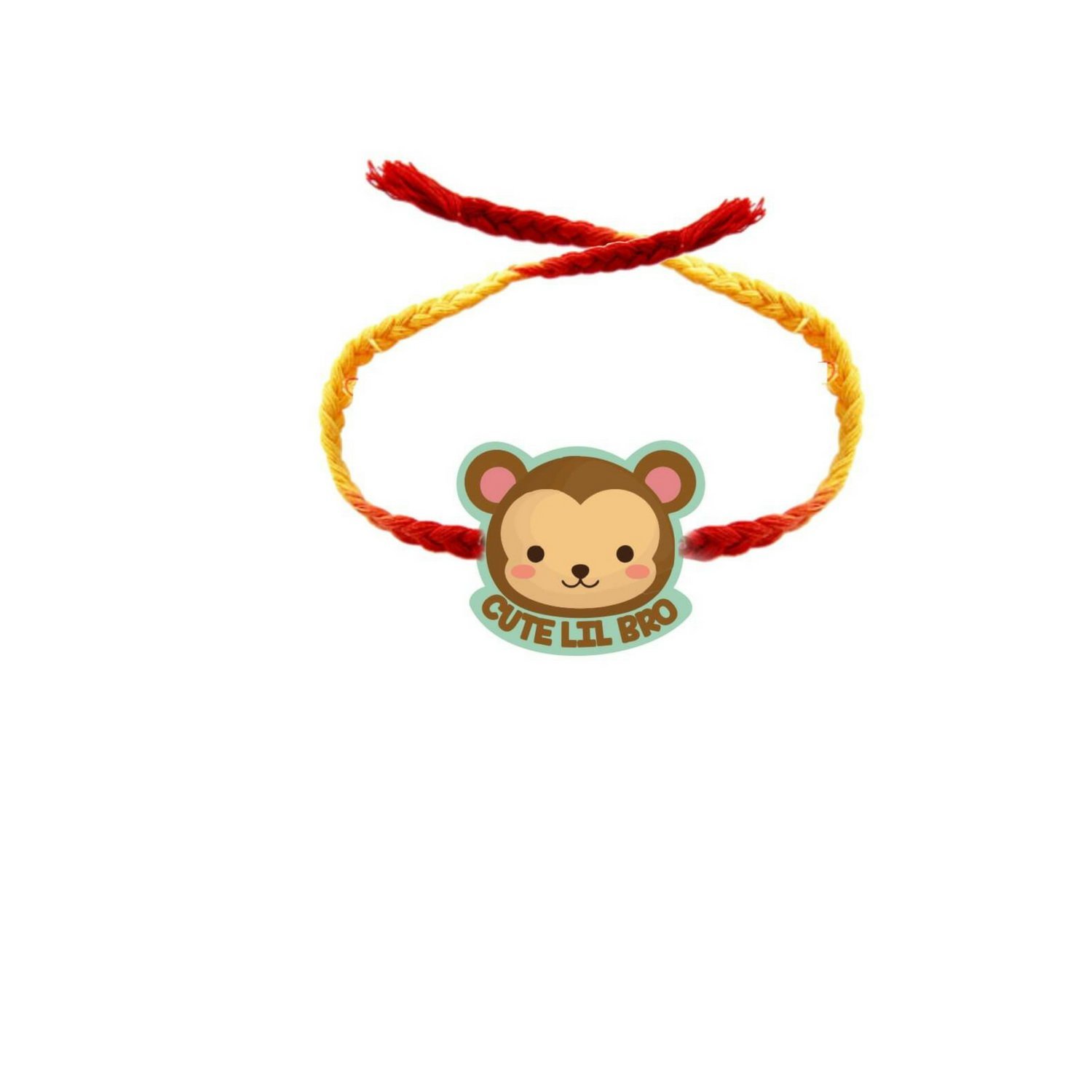 theyayacafe kids rakhi for brother boy baby printed cute lil bro raksha bandhan