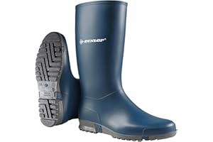 Dunlop Sport 12.5" Waterproof PVC Rain Boots, Outdoor Garden, Slip-Resistant