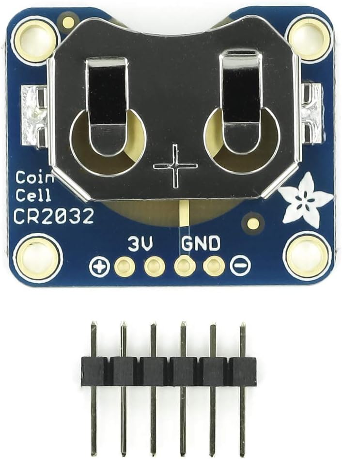 Adafruit 20 mm coin cell breakout board with CR2032 battery holder and