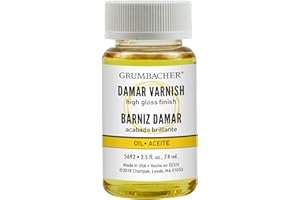 Grumbacher Damar Final Varnish for Oil Paintings, Jar, #5692, 2.5 Fl Oz (Pack of 1)
