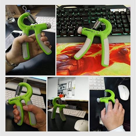 Rowgee R型可调节握力器臂力器腕力器手指拉力器健身器材橙色热缩膜 Amazon De Sport Freizeit