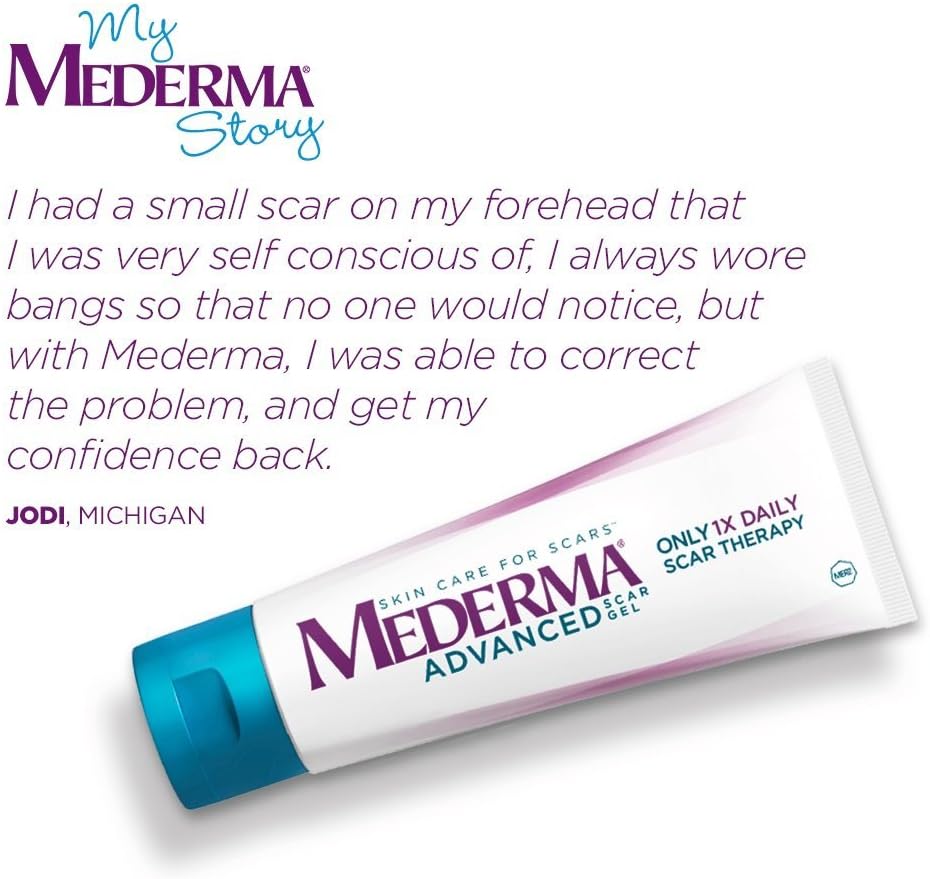 Mederma Advanced Scar Gel - 1x Daily: Use less, save more - Reduces the Appearance of Old & New Scars - #1 Doctor & Pharmacist Recommended Brand for Scars - 0.7 ounce, 0.7 Ounce : Scar Reducing Treatments : Beauty