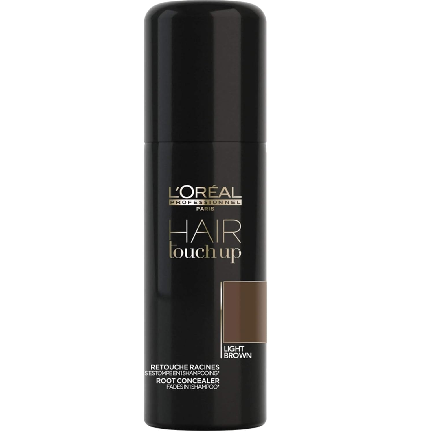 L'Oreal Professional Hair Touch Up Root Concealer Spray, Light Brown, 2.5 Ounce : Beauty