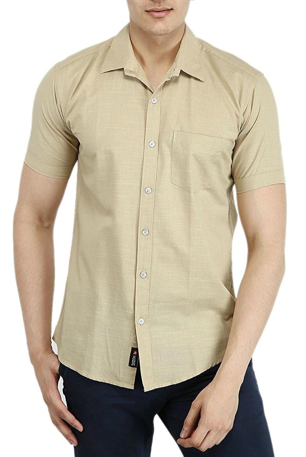 base 41 men's cottonlinen casual shirt