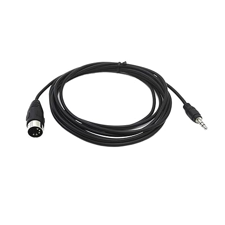 CERRXIAN Cavo MIDI DIN A 5 Pin, 1.6 Ft 3.5 Mm (1/8 In) TRS Stereo Maschio A 5 Pi