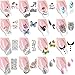 Nail Rhinestones Charms Set 10 Sheets Nail Art Stickers Decals 5 Box Nail Rhinestones Tools Accessories Manicure Pedicure Kit for Teens Girls Women (Set A)