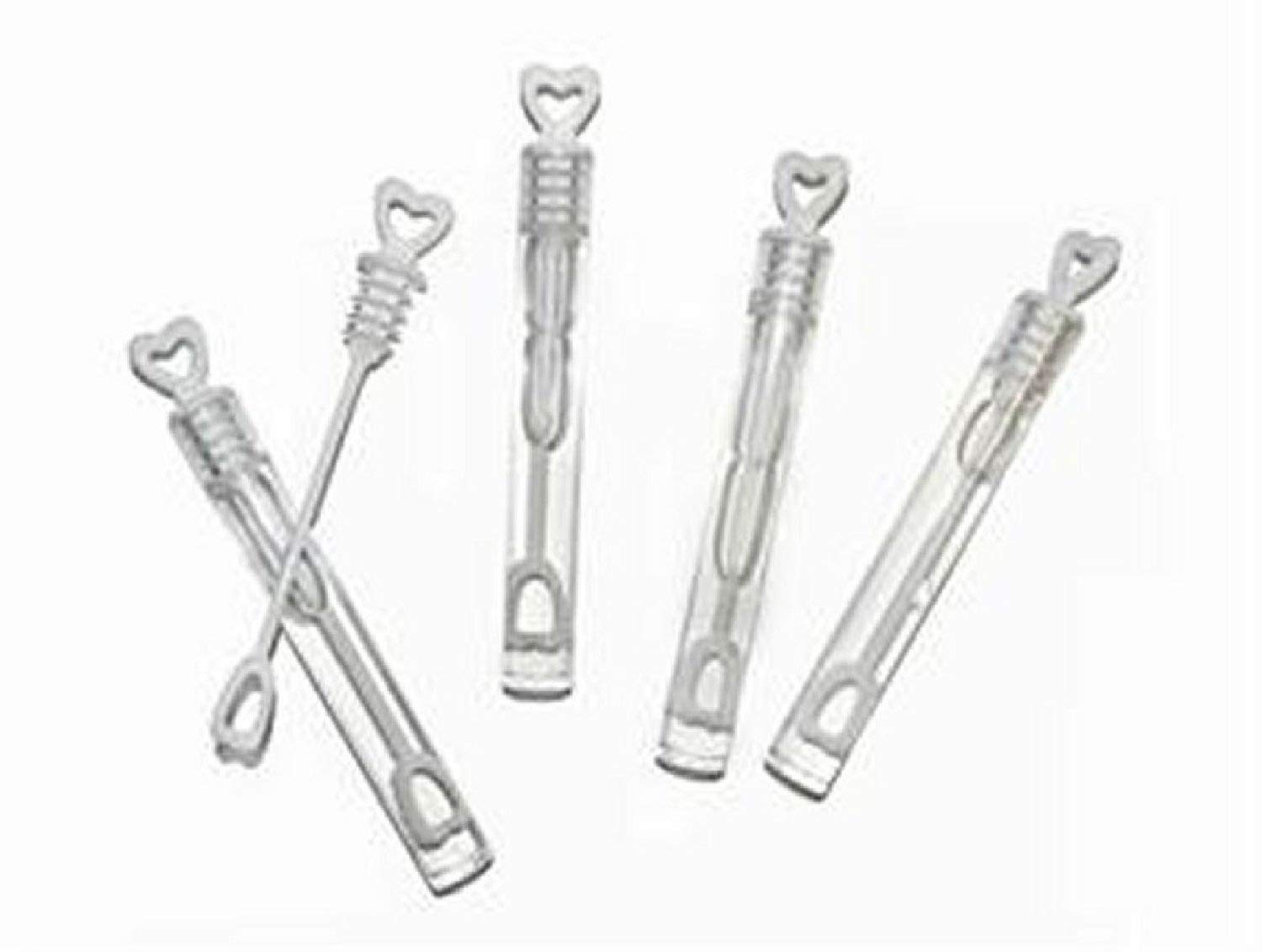 Wedding / Party Bubble Tube - Heart Top Wand - Confetti Alternative (12)