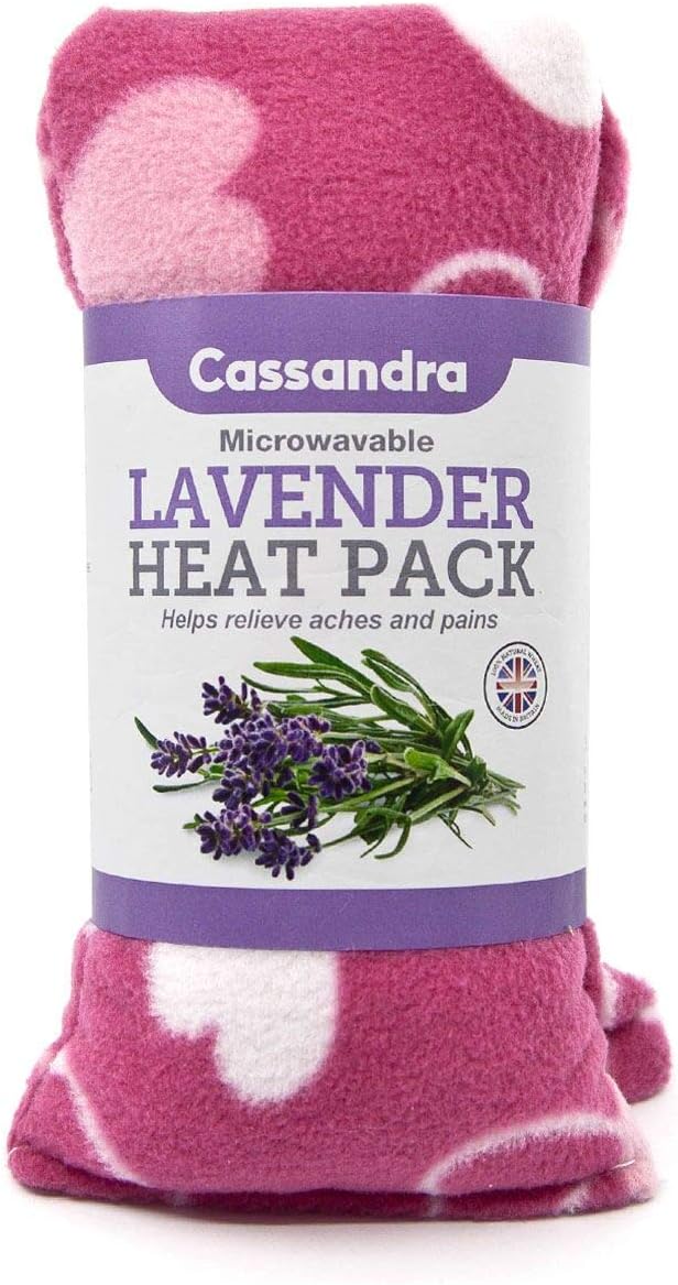 Cassandra Fleece Lavender and Wheat Filled Heat and Cool Pack 38cm