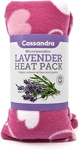 Cassandra Fleece Lavender and Wheat Filled Heat and Cool Pack 38cm