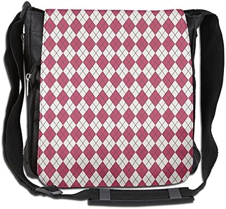 Lovebbag Classic Scottish Design Baklawa Inspired Image With Rectangular Details Crossbody Messenger Bag