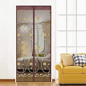 QWQWQW Puerta De Pantalla Magnética Red De Malla Magnética Anti