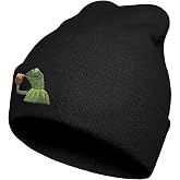 Koesnbre Funny Beanies Hat, Men's and Women's Winter Warm Black Fashion Cool Embroidered Knit Hat