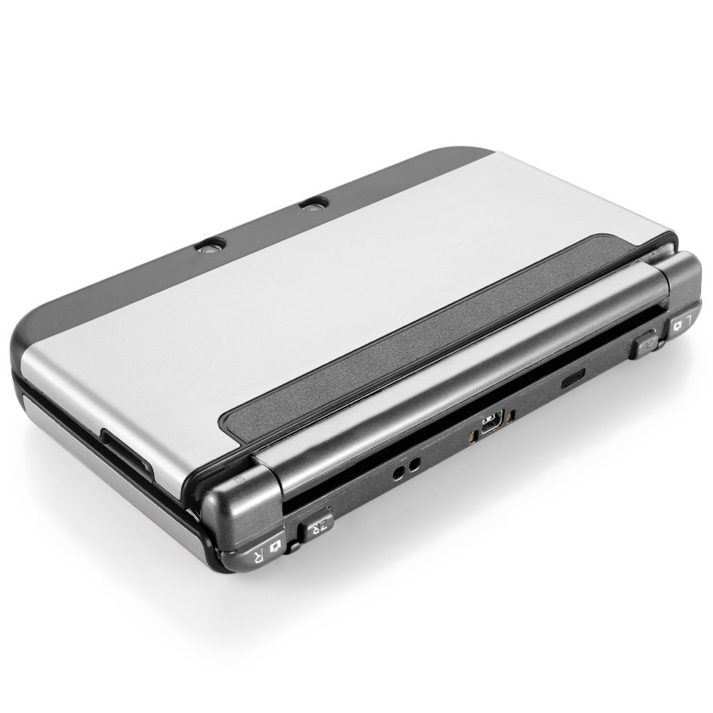 New 3DS XL Case - MIFAVOR Plastic Aluminium Full Body Protective Snap-on Hard Shell Skin Case Cover for New Nintendo 3DS XL 2015 (Silver)
