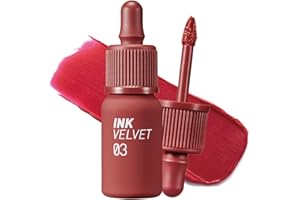 CLIO Peripera Ink the Velvet Lip Tint, Liquid Lip (0.14 fl oz, 003 RED ONLY)