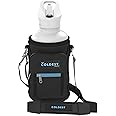 Coldest Water Bottle Carrier Bag with Adjustable Straps - Travel Friendly, Dent Free Design & Extra Phone Pocket, Holder Case Pouch Sleeve Cover Fits Insulated Stainless Steel Water Bottle (64 oz)