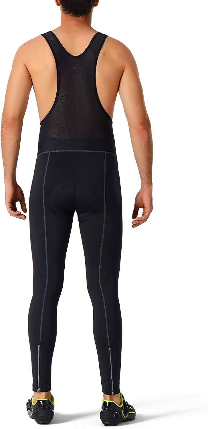 Naviskin Men's 3D Padded Thermal Cycling Bib Pants Bicycle Compression Tights: Clothing