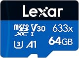 Lexar 64GB Micro SD Card microSDXC 100MB/s A1 Class 10 U3 V30 Phone Tablet view 1