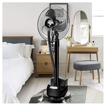 Amazon Com Nebulizer Fan Pedestal Fans Standing Cooling Fan Black