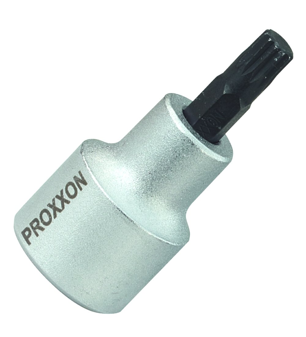 PROXXON 23327 Multi-Tooth XZN Bit Socket VZ14 Length 55 mm Drive 12.5 mm (1/2 Inch)
