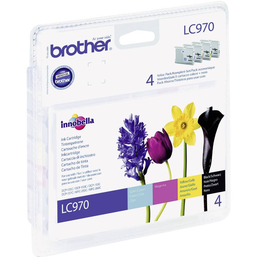 Brother LC970 Value Pack - Print cartridge - 1 x black, yellow, cyan, magenta
