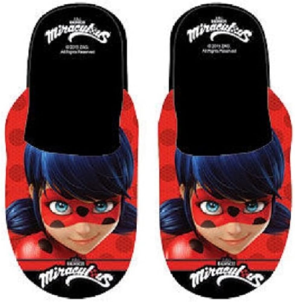 Miraculous Ladybug, Mädchen Hausschuhe, schwarz - schwarz - Größe: 31/