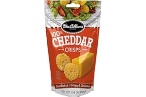 Mrs. Cubbison's Cheese Crisps - 100% Real Cheese, Keto Friendly, Great for Snacking and Salad Topper - Cheddar Flavor, 1.98 Ounce (Pack of 1)