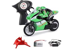 rcxperts Mini RC Motorcycle for Adult, 2.4G Full Proportional Remote Control Simulation Electric Drift Motorcycle, High Speed