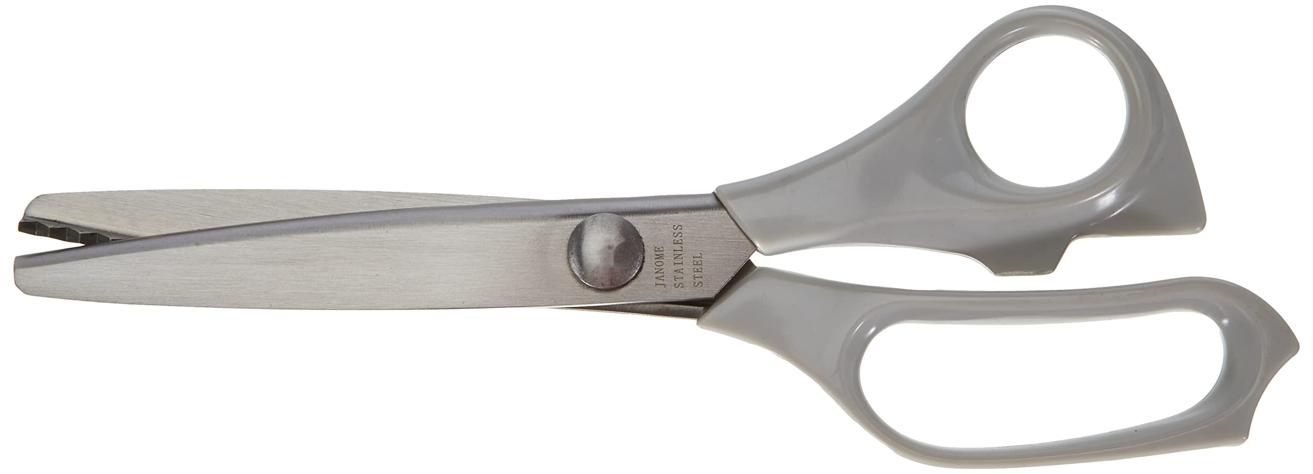 Janome JAN_XIS37 Pinking Shears, Metal, White, 20.95 x 10.25 x 1 cm