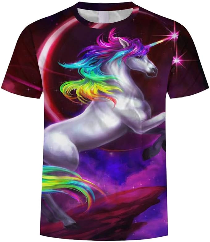 camisetas de unicornio para hombre