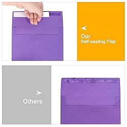 HappyHapi 100 Pack 5x7 Envelopes for