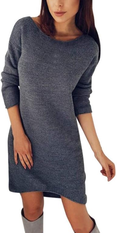 slit sweater dress