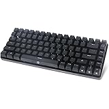 DREVO Excalibur 84-Key Full Metal Mechanical Gaming Keyboard Cherry MX Brown Switch with Specially Coated Keycaps Black Edition